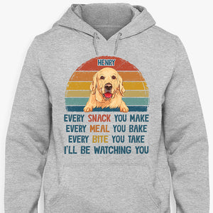 Every Snack You Make Retro, Personalized Shirt, Gift for Dog Lovers, Custom Photo