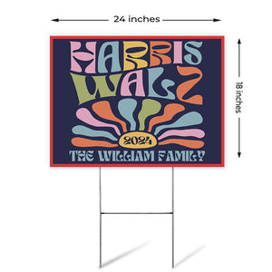 Vintage Harris Walz 2024, Personalized Yard Sign, Kamala Harris Sign, Vote Kamala, Election 2024
