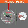 I'll Be Snuggled In Mommy's Belly, Personalized Glass Ornament, Custom Photo Gifts for Dad-to-be