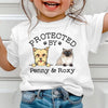 Protected By Dog Cat, Personalized Baby Clothes, Custom Baby Onesies, Baby Shower Gifts
