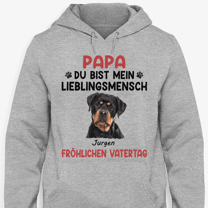 Du Bist Mein Lieblingsmensch , Personalisiertes Shirt für Hundeliebhaber, Personalisierte Geschenke, Schöne Muttertagsgeschenke, German Personalized Shirt Gifts For Dog Lovers