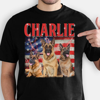 Custom Multi Pet Photo, Retro Vintage Bootleg Shirt, Personalized Shirt, Gift For Pet Lovers, Custom Photo