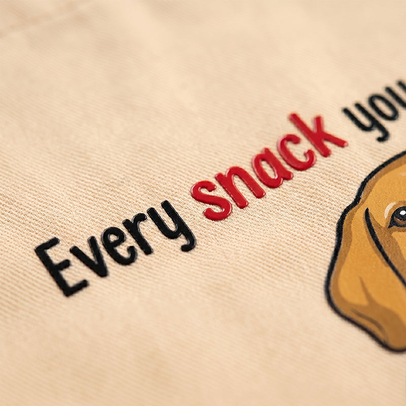 Every Snack You Make Every Meal You Bake Set Apron Towel Oven Mitts, Personalized Kitchen Accessories, Custom Gifts For Dog Lovers