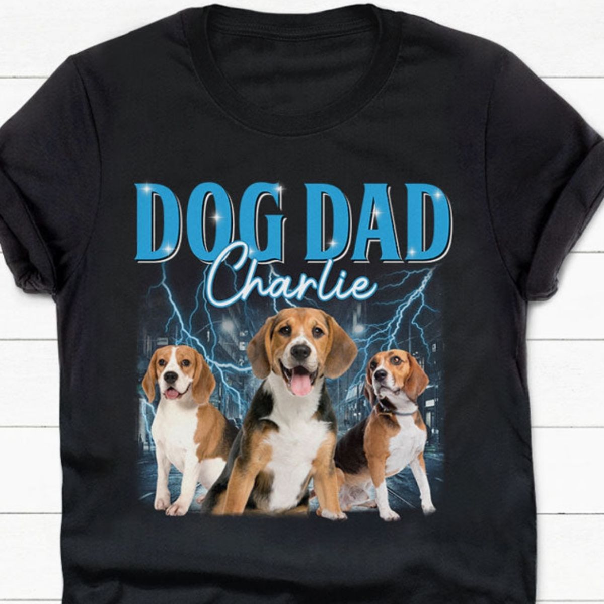 Custom Multi Pet Photo, Retro Vintage Bootleg Shirt, Personalized Shirt, Gift For Pet Lovers, Custom Photo