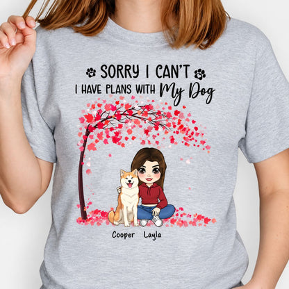 Sorry I Have Plans With My Dogs, Personalized Shirt, Gifts For Dog Lovers