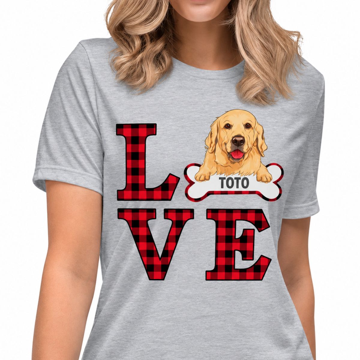 LOVE, Custom T Shirts, Personalized Gifts for Dog Lovers