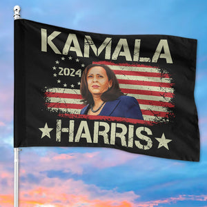 Kamala Harris American House Flag, Gift For Kamala Harris Supporters, Election 2024