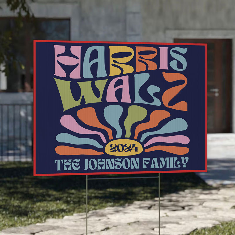 Vintage Harris Walz 2024, Personalized Yard Sign, Kamala Harris Sign, Vote Kamala, Election 2024