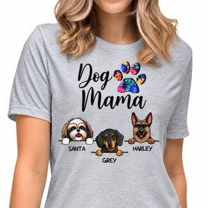 Funny dog mom shirt, personalized gift for dog lovers - Dog mama, custom t-shirt for dog lovers