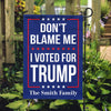 I Voted For Trump, Trump 2024, Personalized Garden Flag, Donald Trump Homage, Election 2024