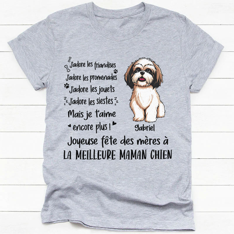 T Shirt Personnalisé Pas Cher, J’adore Les Friandises J’adore Les Promenades, French Custom Shirt, Personnalisation Tee Shirt, Cadeau Personnalisé Homme, Cadeau Personnalisé Femme