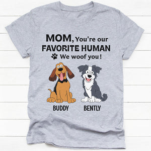 You're Our Favorite Human Pop Eyed, Personalized Shirt, Gift For Dog Lovers, Custom Photo