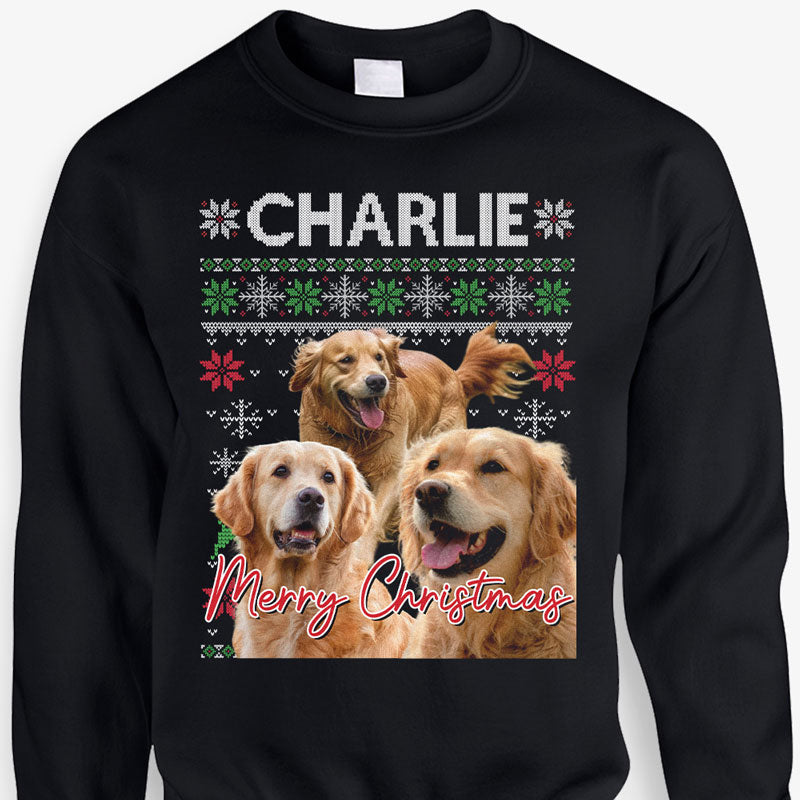 Custom Multi Photo Retro Vintage Dark Sweatshirt, Personalized Sweatshirt, Gift For Your Loved One, Custom Photo