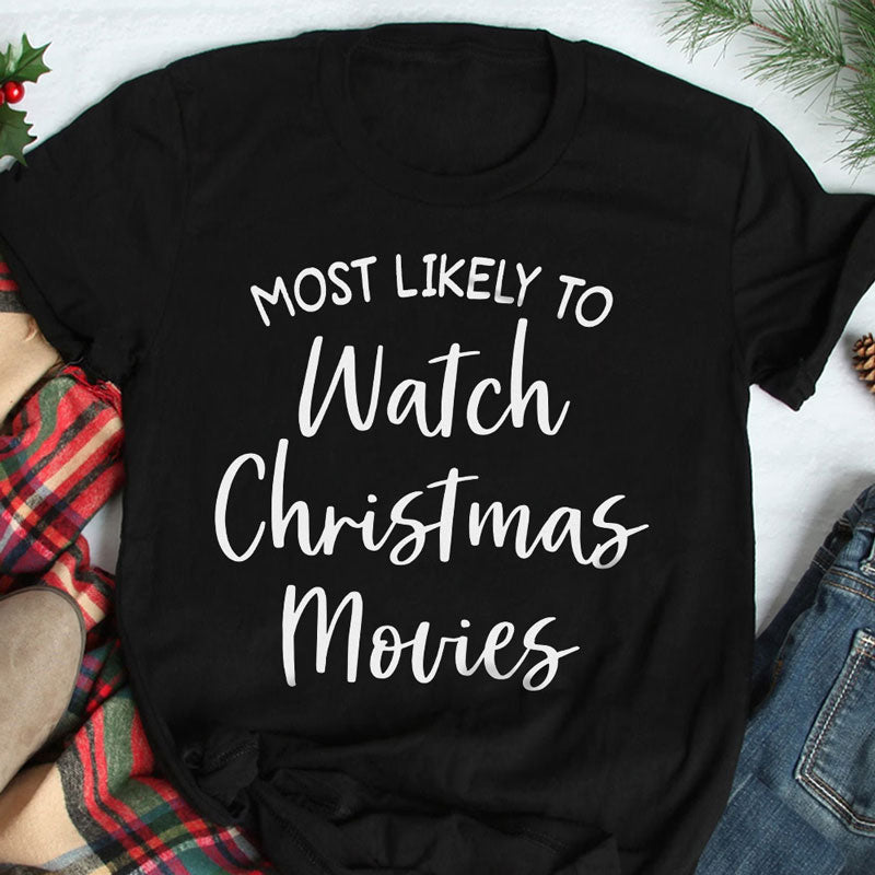 Discover Most Likely To Shirt, Custom Christmas Gifts For Family Personalized Family T-Shirt