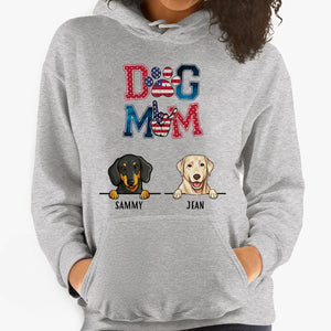 Dog Mom USA, Personalized Custom Hoodie, Sweater, T shirts, Christmas Gift for Dog Lovers