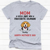 Gift Box You Are My Favorite Human, Personalized Shirt And Scented Candle, Gift For Dog Lovers, Mother's Day Gift