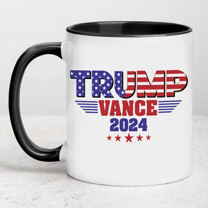 Trump Vance American Flag 2024, Trump Supporters Mug, Election 2024