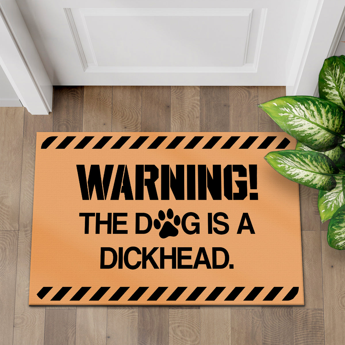 The Dog Is A Dickhead, Rubber Doormat, Funny Doormat