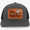 The Dog Father, Personalized Trucker Leather Patch Hat, Gifts For Dog Lovers, Custom Photo