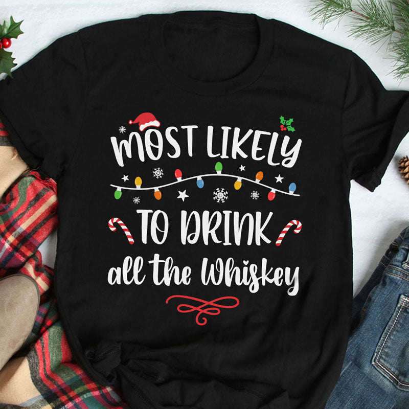 Discover Most Likely To Shirt, Custom Christmas Gifts For Family Personalized T-Shirt