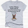 Danke, Dass Du Meinen Kack Und Mein Zeug Gesammelt Hast, German Version Custom T Shirt, Individuelles Shirt Für Hundefreunde, Personalisierte Geschenke