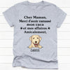 T Shirt Personnalisé Pas Cher, Merci D’avoir Ramassé Mon Caca Et Mes Affaires, Amicalement, French Custom Shirt, Personnalisation Tee Shirt, Cadeau Personnalisé Femme Homme