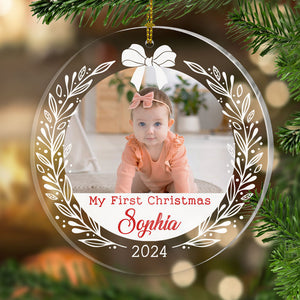 My Baby First Christmas, Personalized Shape Ornament, Baby Ornaments, New Born Gift, Custom Photo