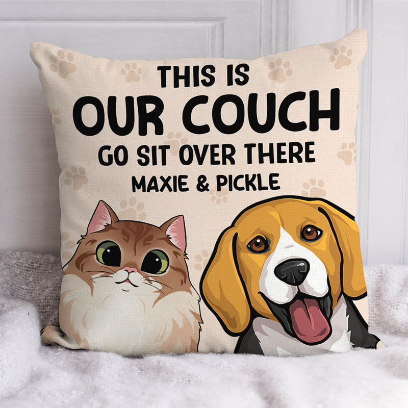 Personalized custom dog & cat Halloween Throw Pillow - Unifury