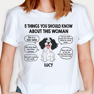 Five Thing About Dog Mom Pop Eye Dog, Personalized Shirt, Mother's Day Gifts