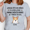 T Shirt Personnalisé Pas Cher, Joyeuse Fête Des Mères, À La Meilleure Maman Chien Du Monde, Je t'aboie Dessusm, Personnalisation Tee Shirt, Cadeau Personnalisé Homme, Cadeau Personnalisé Femme
