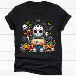 Cute Horror Halloween Character, Personalized Shirt, Halloween Horror Shirt