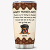 Thank For Being Our Dad, Personalized Tumbler Cup, Gifts For Dog Lovers