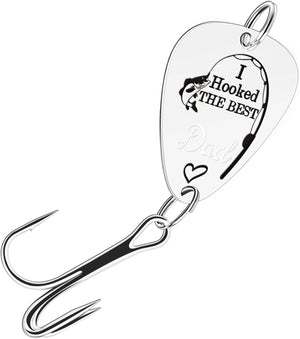 I Hooked The Best Dad Fishing Hook, Gifts For Father's Day, Gifts For Lovers