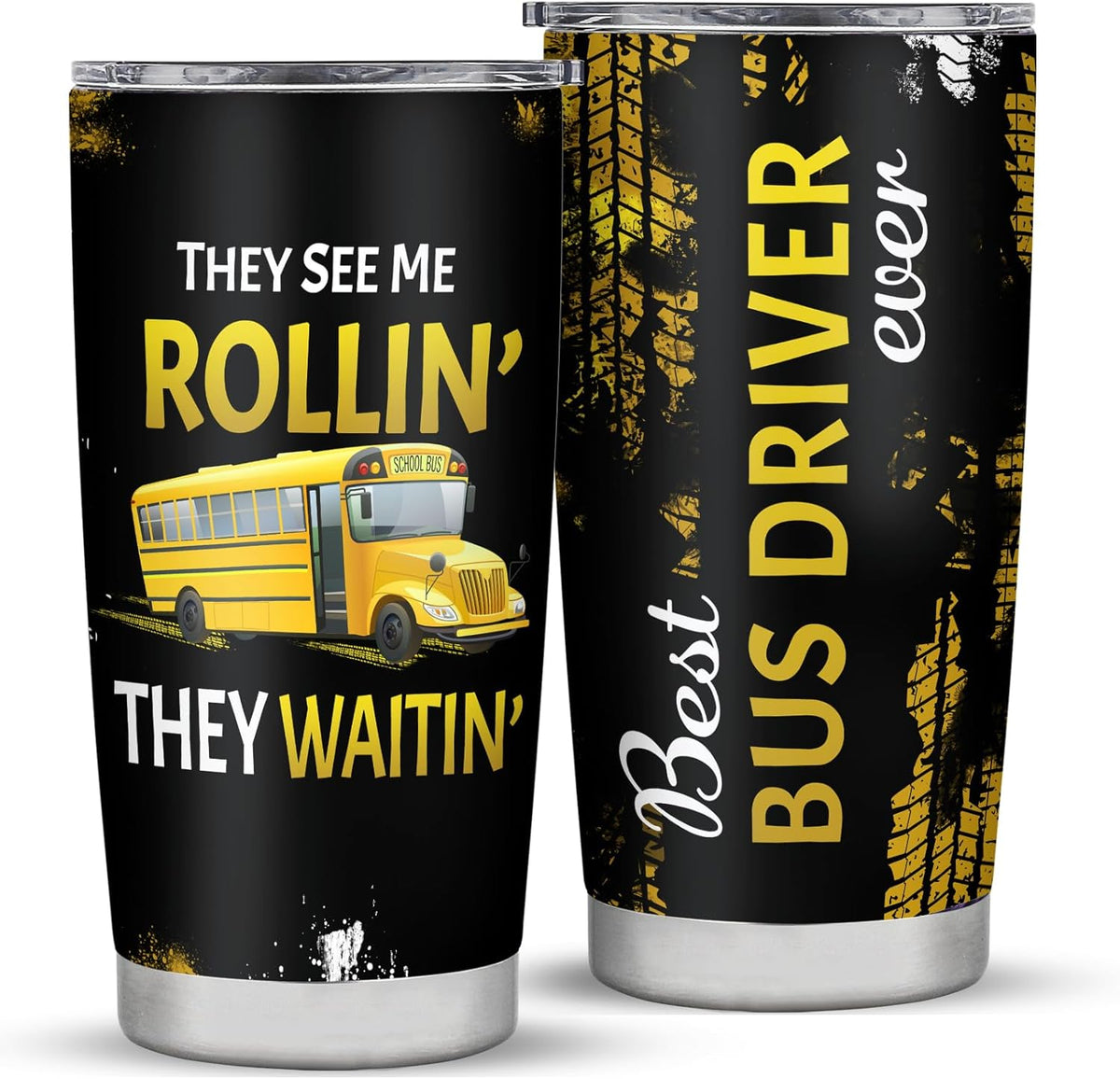 School Bus Driver  Tumbler, Bus Driver Appreciation Gifts, 20Oz Stainless Steel Tumbler School Bus