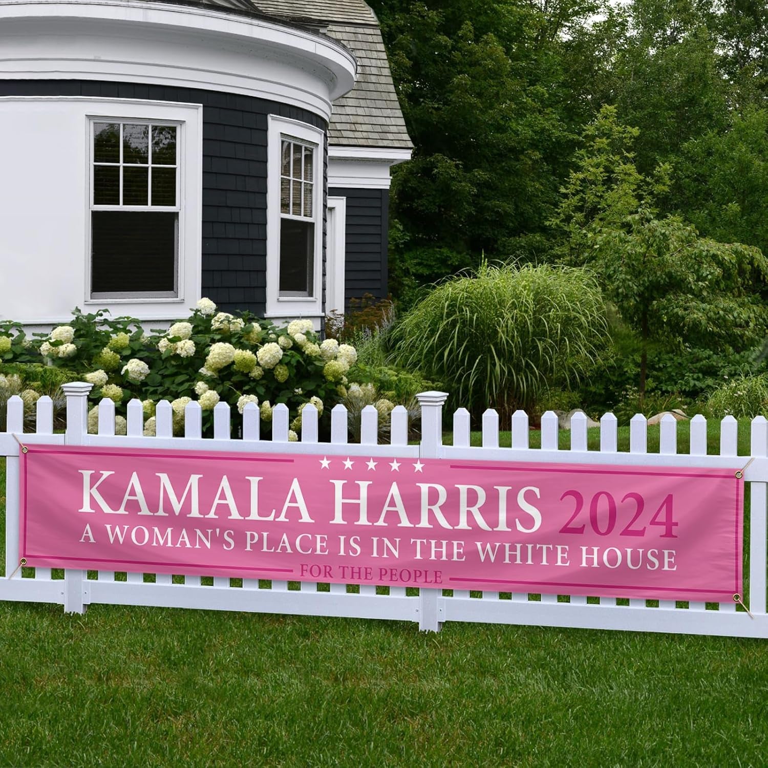 Kamala Harris 2024 Banner, A Woman's Place In The White House For The People Banner, Gift For Kamala Harris Supporters, Election 2024