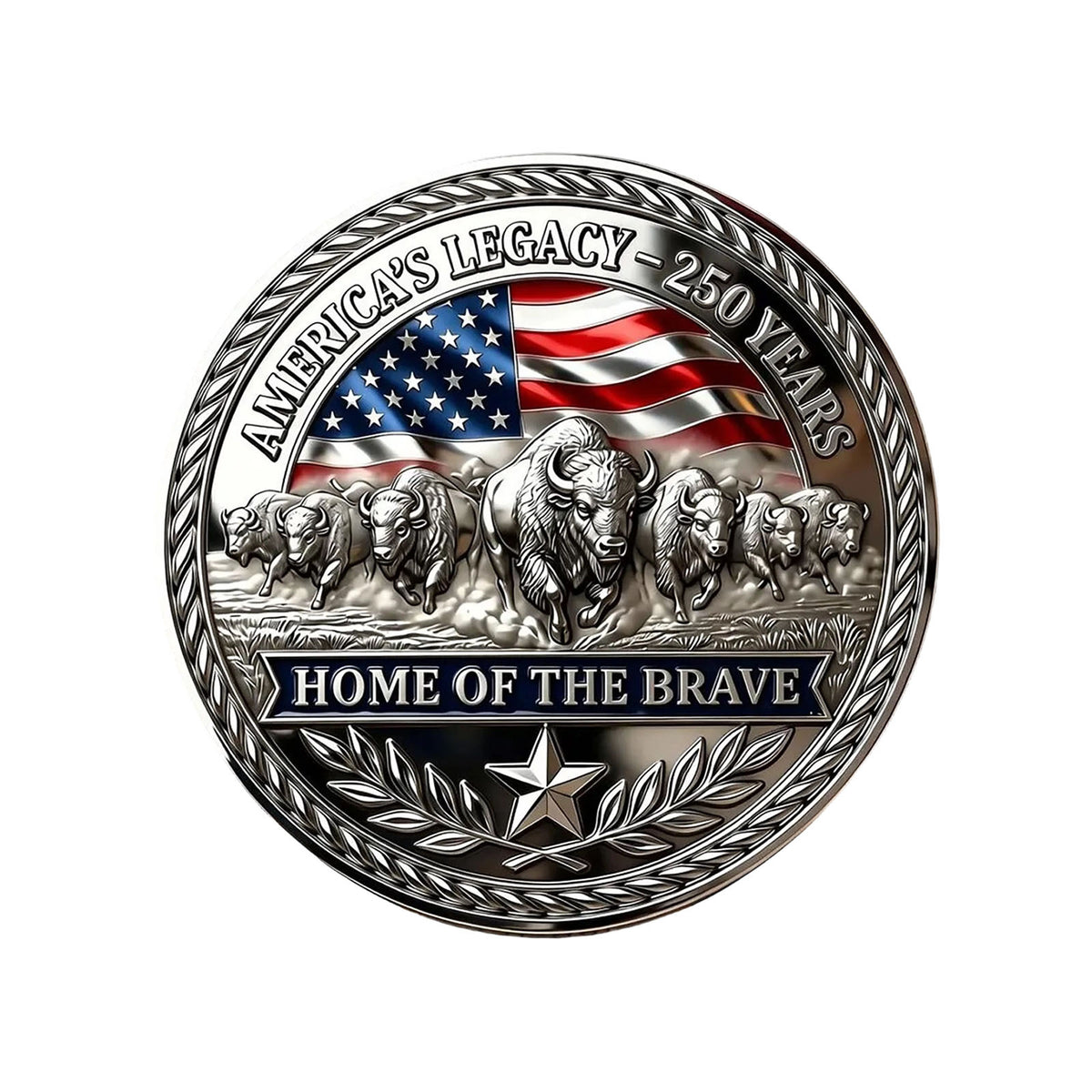 3D Embossed 250th Anniversary Coin, Commemorative Challenge Coin, Collectible Souvenir Gift, Limited Edition Coin