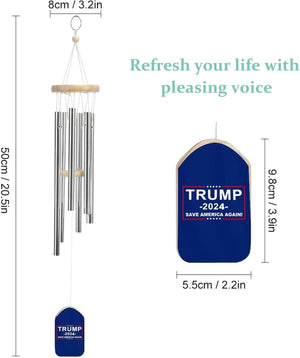 Trump Save America Again Wind Chimes, Gift For Trump Fans, Election 2024