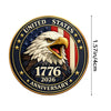 3D Embossed 250th Anniversary Coin, Commemorative Challenge Coin, Collectible Souvenir Gift, Limited Edition Coin