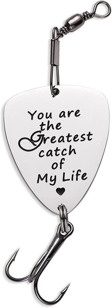 best catch of my life fishing lure You Are the Greatest Catch of My Life Fishing Hook, Gifts For Father's