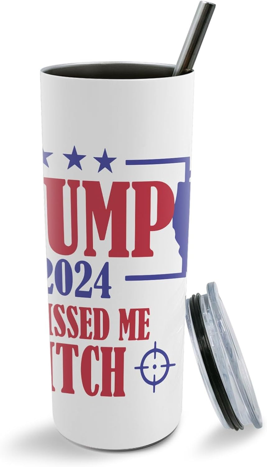 You Missed Me Bitch, Trump Assassination Skinny Tumbler, Election 2024