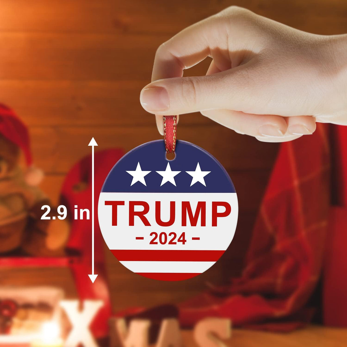 Trump 2024 Christmas Ornament, Trump Ornaments, Gift For Trump Support 