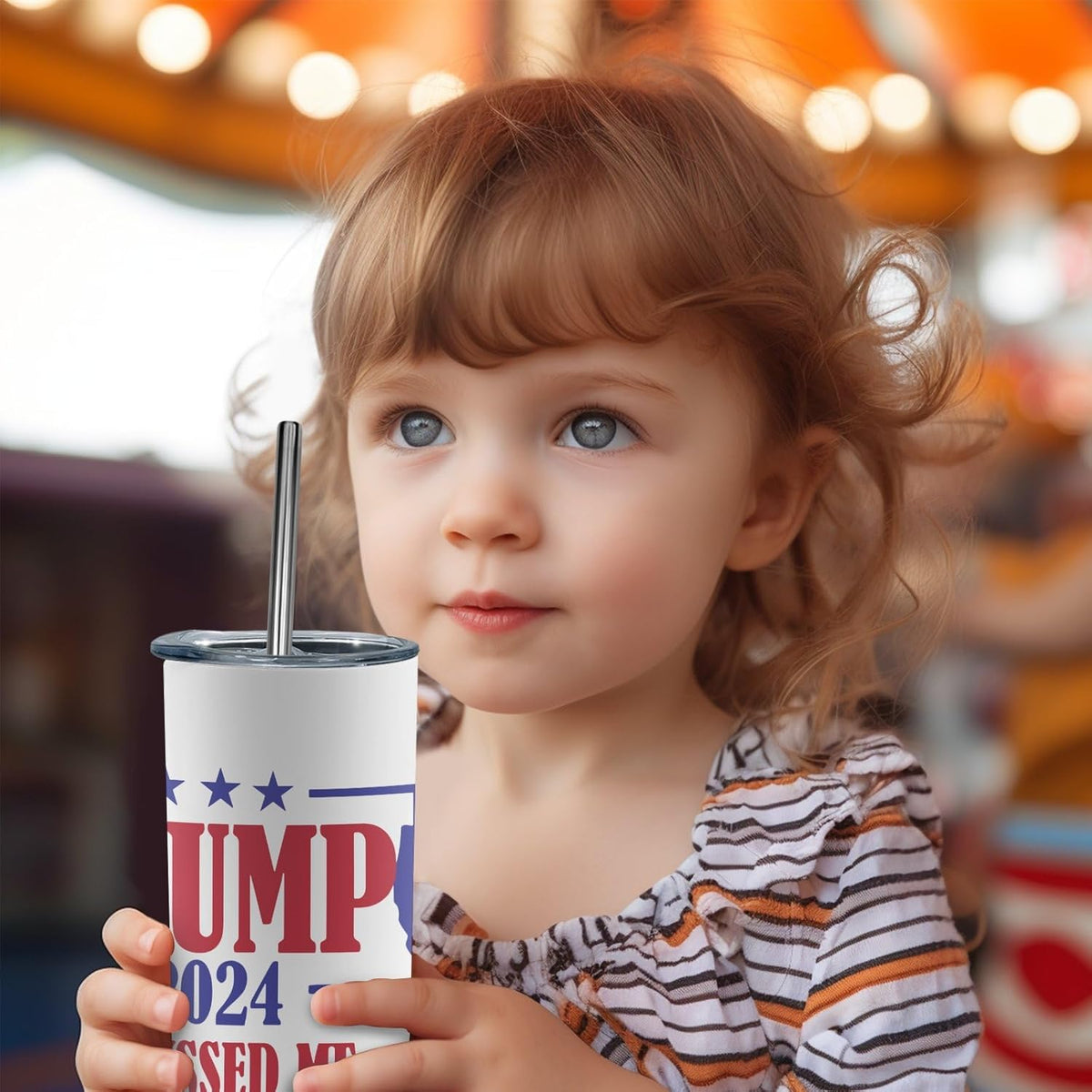 You Missed Me Bitch, Trump Assassination Skinny Tumbler, Election 2024