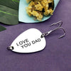 Fishing Lure Hook Dad Birthday Gift Fisherman Gift Appreciation Gift for Dad Christmas Thank You Gift for Daddy Father Papa Father Gift from Daughter Son Fishing Hook