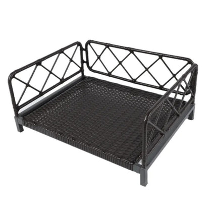 Wicker Pet Bed Rattan Dog Sofa Bed Outdoor Indoor Water Resistant, Pet Accessories, Products For Your Pet