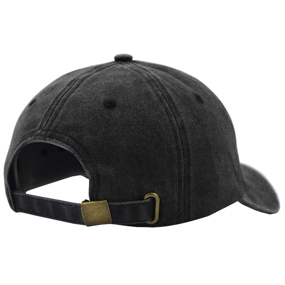 Black the Garden Father Hat for Men, Funny Adjustable Cotton Embroidered Gardeners Dad Baseball Cap