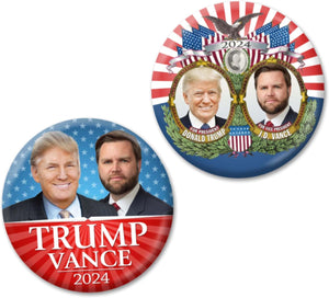 Trump Vance 2024 Brooch Pins, Gift For Trump Fans, Election 2024