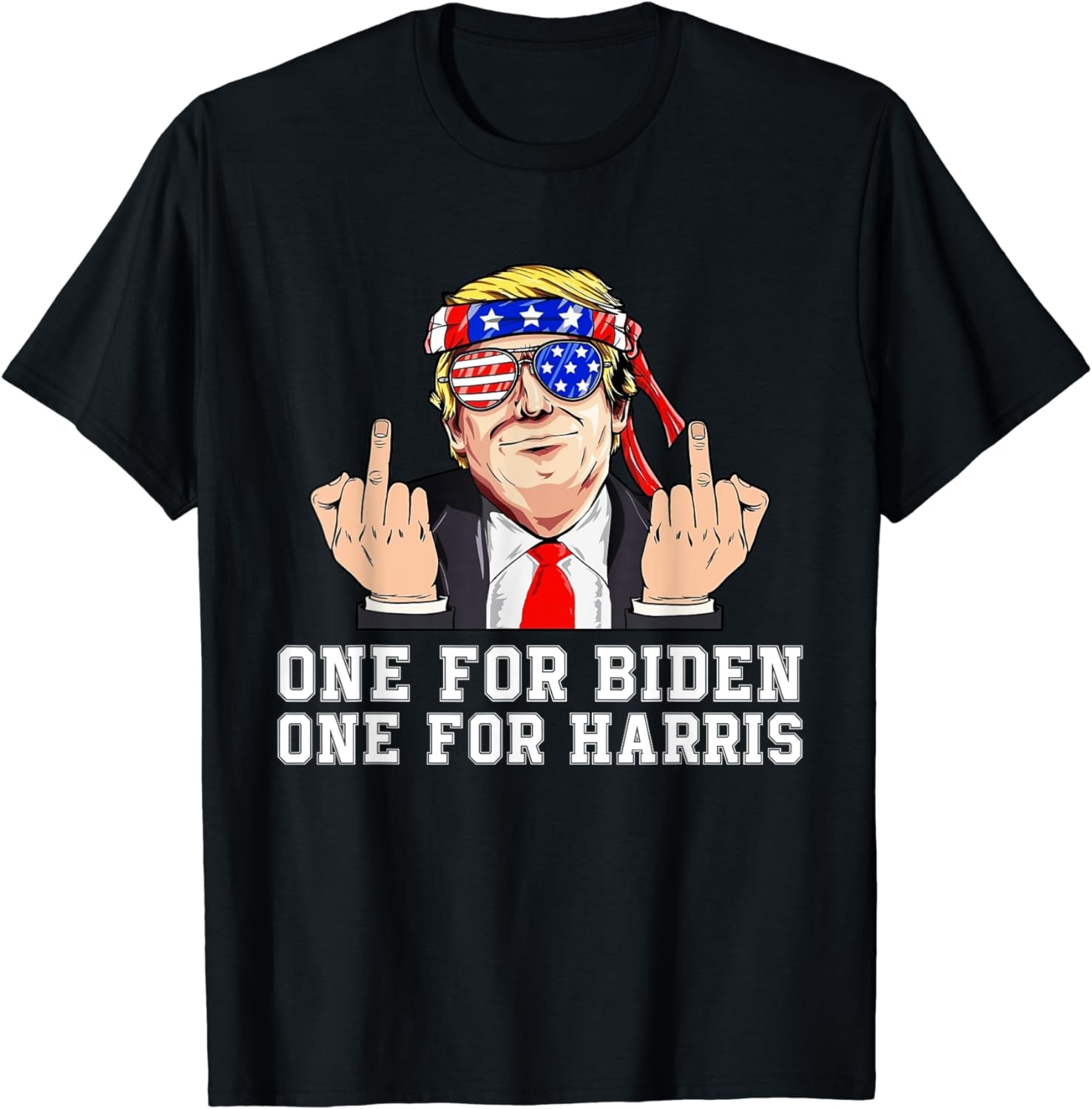 Trump Middle Finger Biden Harris Shirt, Gift For Trump Fans, Election 2024