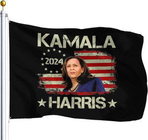 Kamala Harris American House Flag, Gift For Kamala Harris Supporters, Election 2024