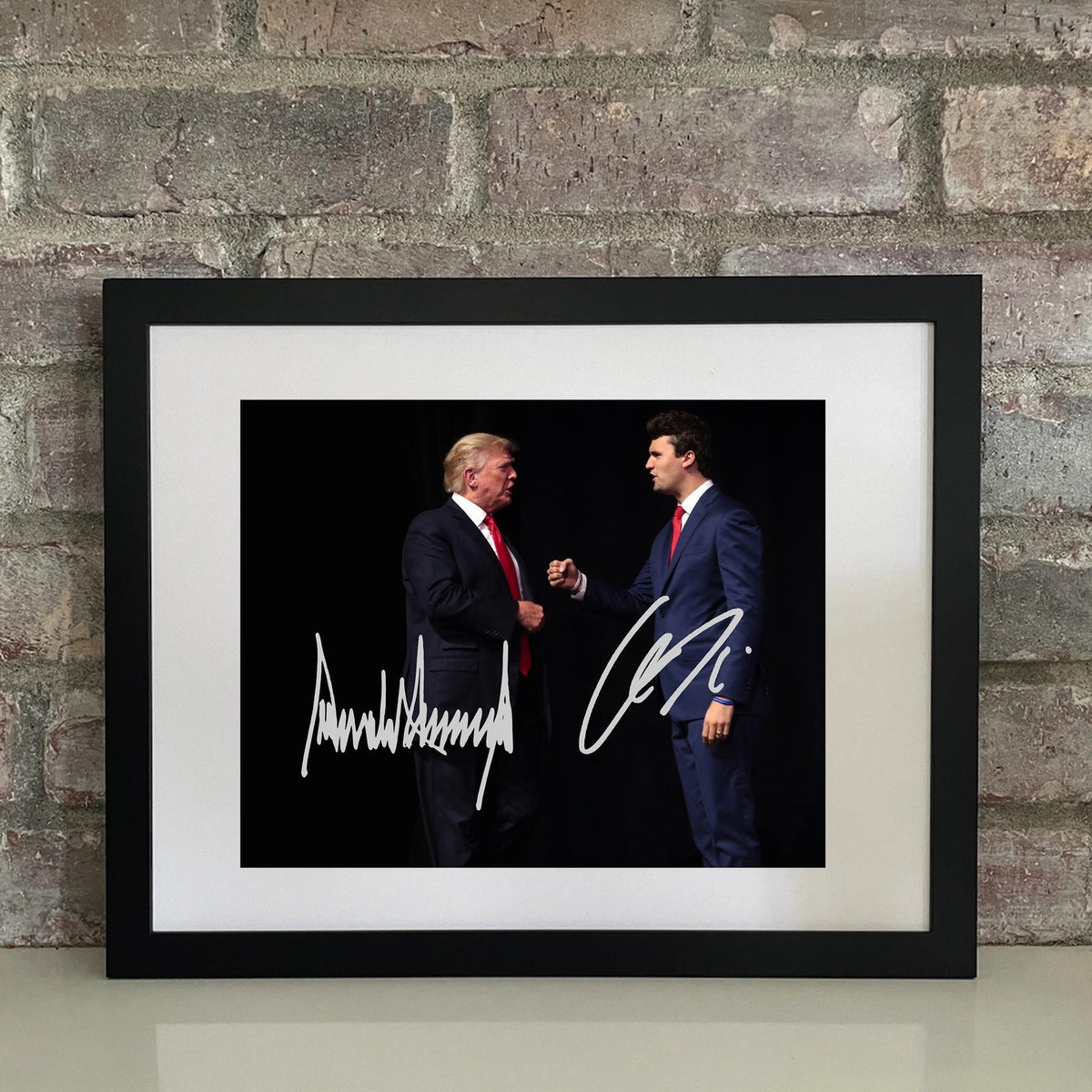 Charlie Kirk With Trump Sign Poster, Rest In Place Poster, Memorial Poster, Election