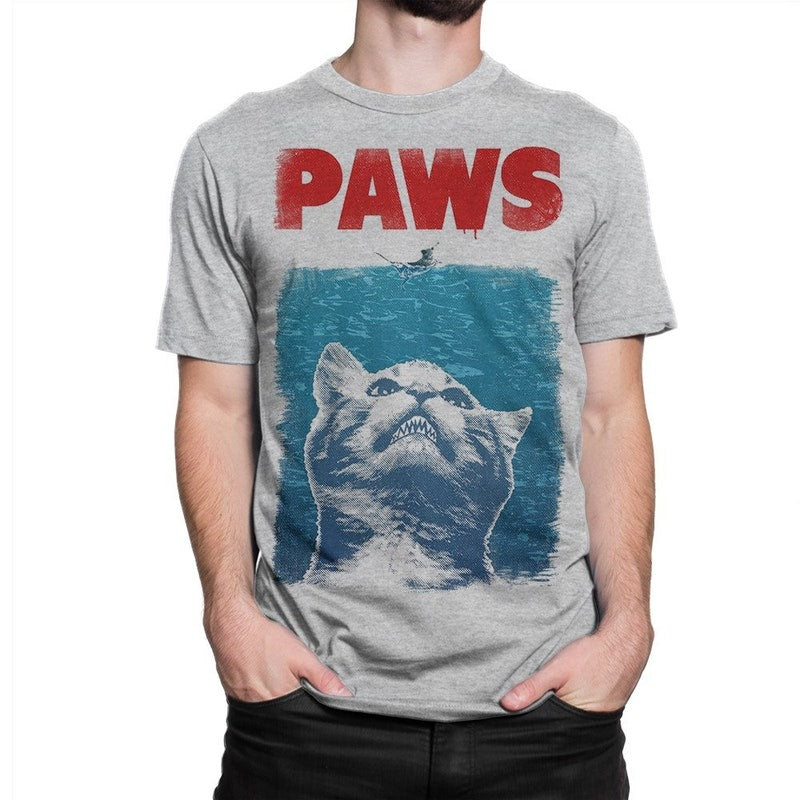 Cat Paws Jaws Funny Unisex T-Shirt, Tank Top